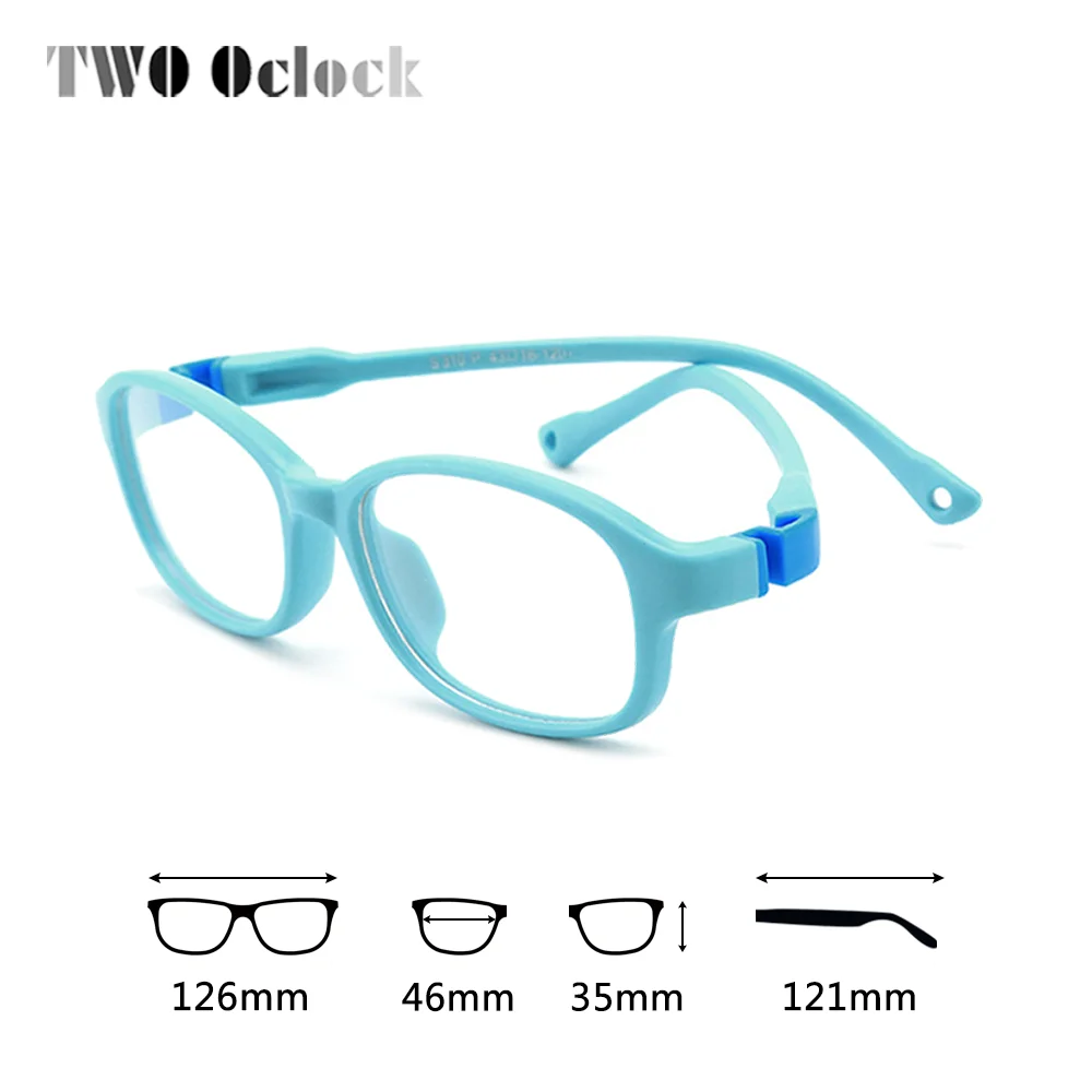 Unbreakable Flexible Kids Glasses Frames Boy Girl Child Square Eyeglass