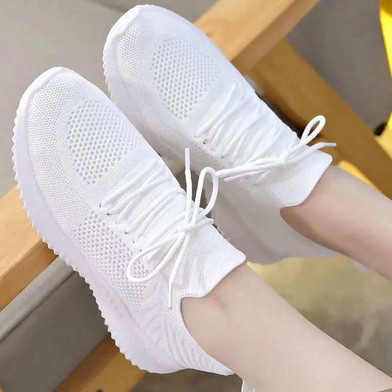 Damen Leichte Schnür Turnschuhe