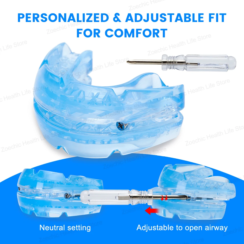Adjustable Anti Snoring Mouth Guard Anti-Snoring Mouthpiece Sleeping Devices Bruxism Snoring Stopper Improve Sleep Mouthpiece 4
