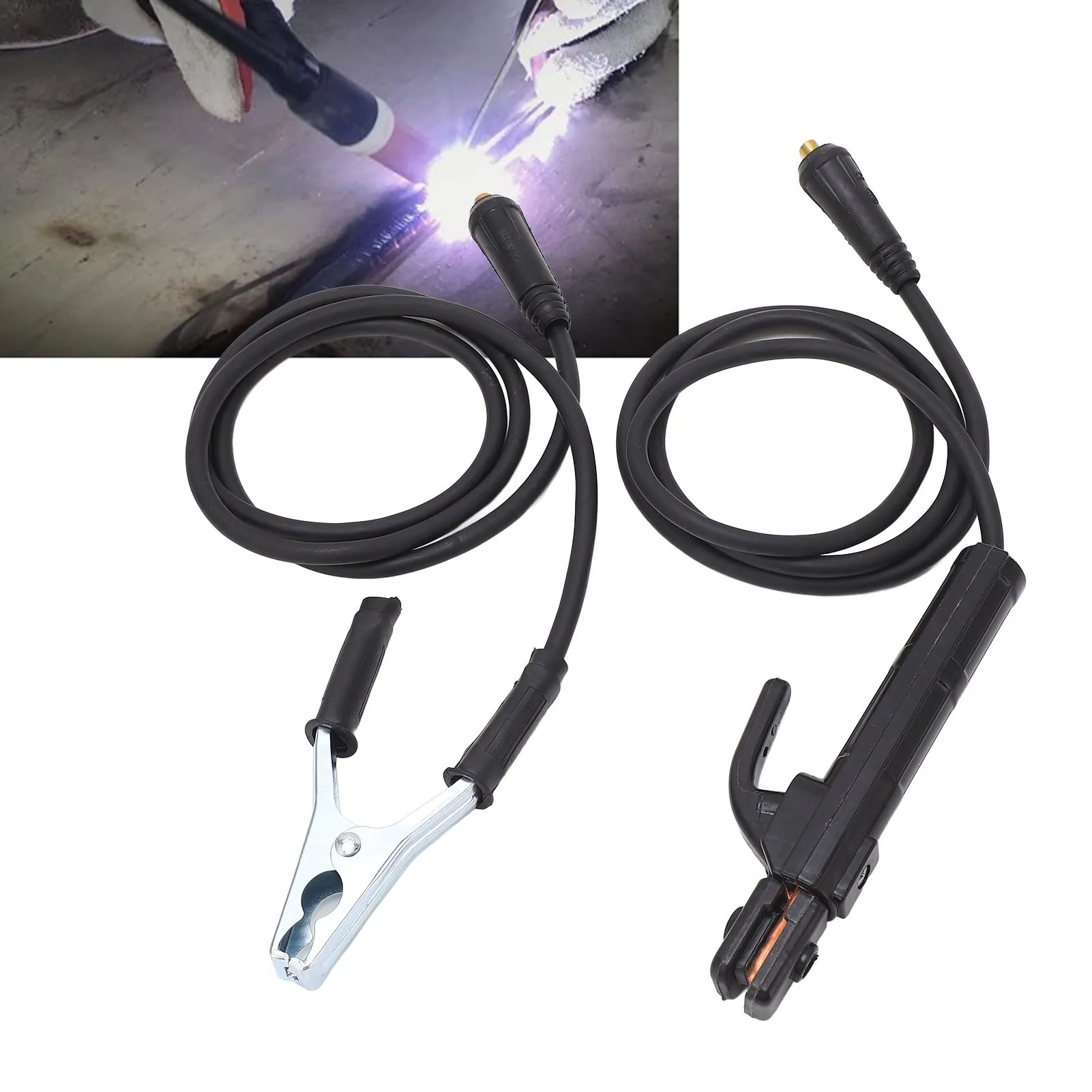 Morsetto Di Terra Per Saldatrice 300A - In Rame, Con Presa Per Cavo Di Massa, Ganasce A ZigZag - Foto 10