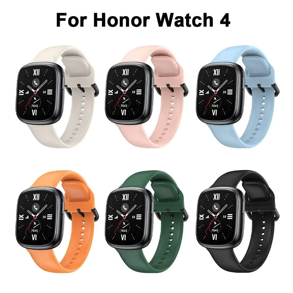 Silicone Sport Wristband for Smart Watches - Adjustable Replacement Strap