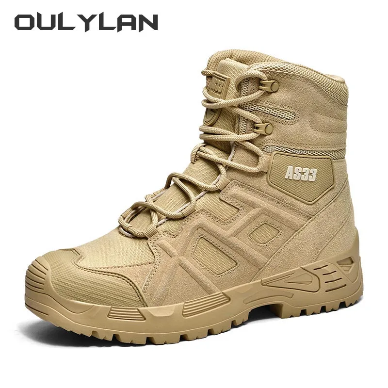 

Outdoor New Army Tactical Boots Men Summer Climbing Military Hiking Boots Male Camping Training Shoes Combat Desert Ankle Boots