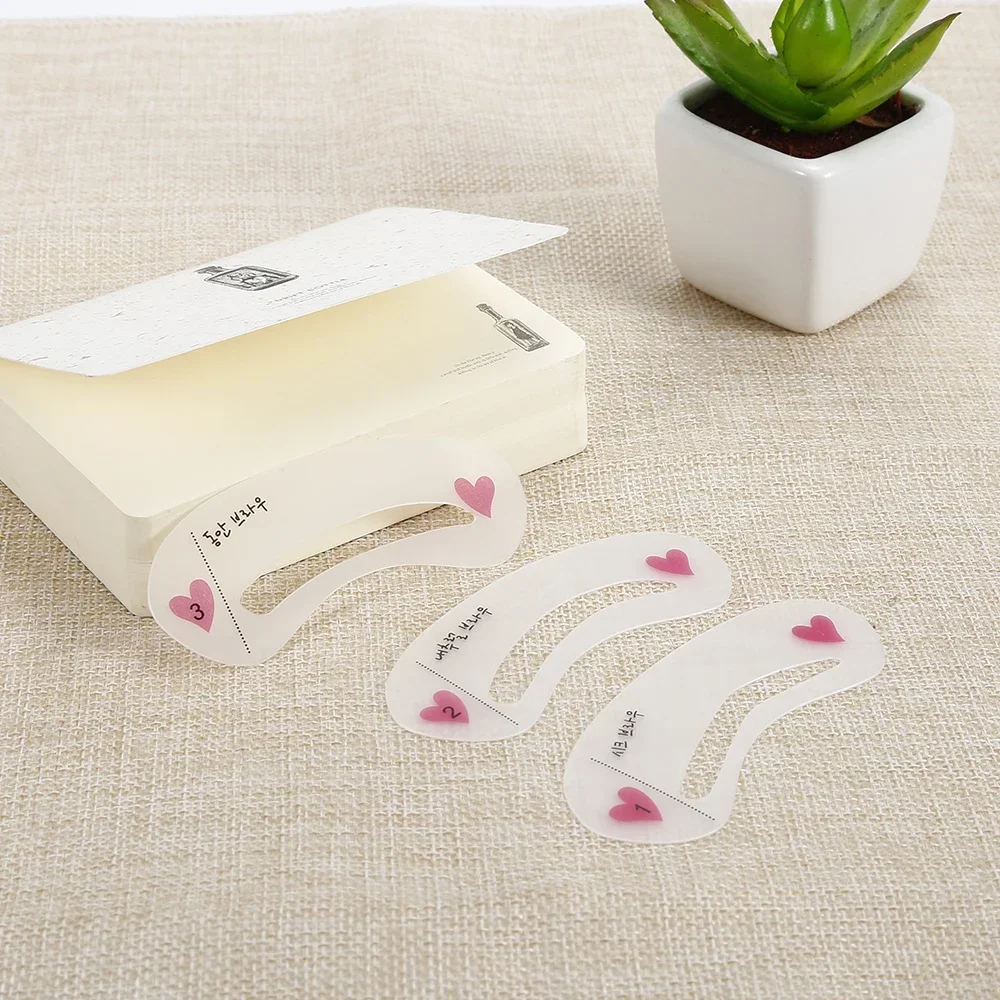 Reusable Eyebrow Stencil 3 Styles Eye Brow Drawing Guide Card Eyebrow Grooming Template Korea makeup tools,eyebrow stencil tool,eye makeup tools