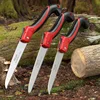 Woodworking Folding Saw, Small Handheld Saw SK9 Steel One-button Folding Design，Sharp Cutting Wood,Camping Steel Garden 1