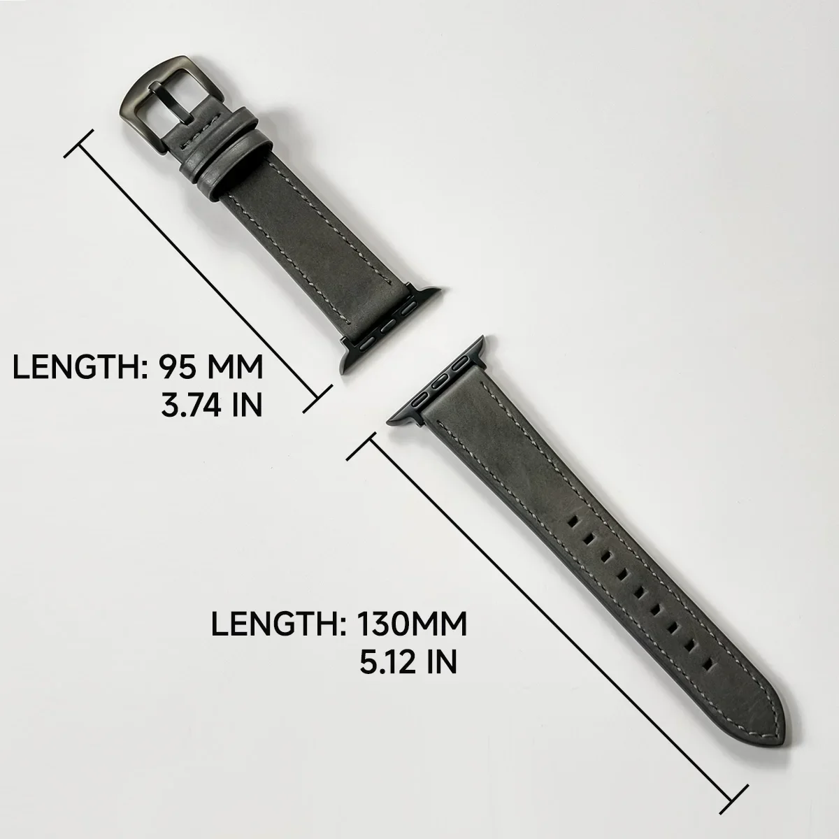Elegant Calf Leather Watch Band Bracelet