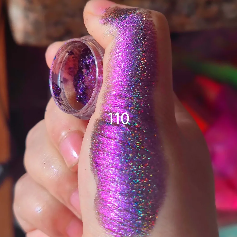 Eye Shadow Rainbow MultiChrome Eyeshadow Powder Shining Glitter Color Shift 0.2g Rainbow
