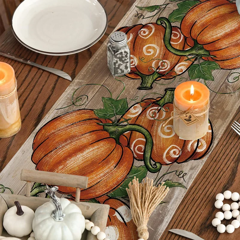 Autumn Pumpkin Table Runner 4