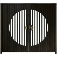 Luxury Galvanized Steel Door, Courtyard Glass Entrance Door, Anti-theft, Waterproof and Rust Proof, Customized Size 1