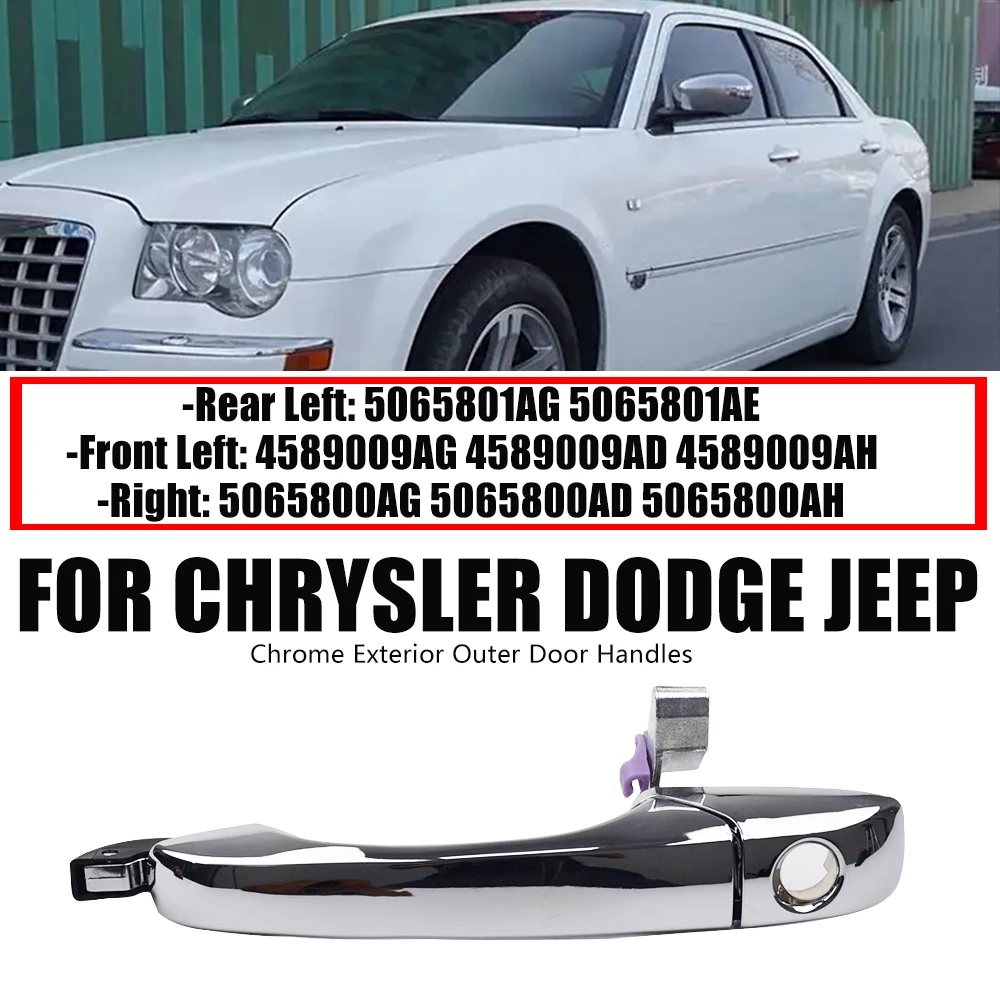 1Pcs Auto Außen Stick Äußere Tür Griff 5065800AG, 4589009AG, 5065801AG Für Chrysler 300 300C 2005-10 für Dodge Magnum 2005-08 – Detail 5