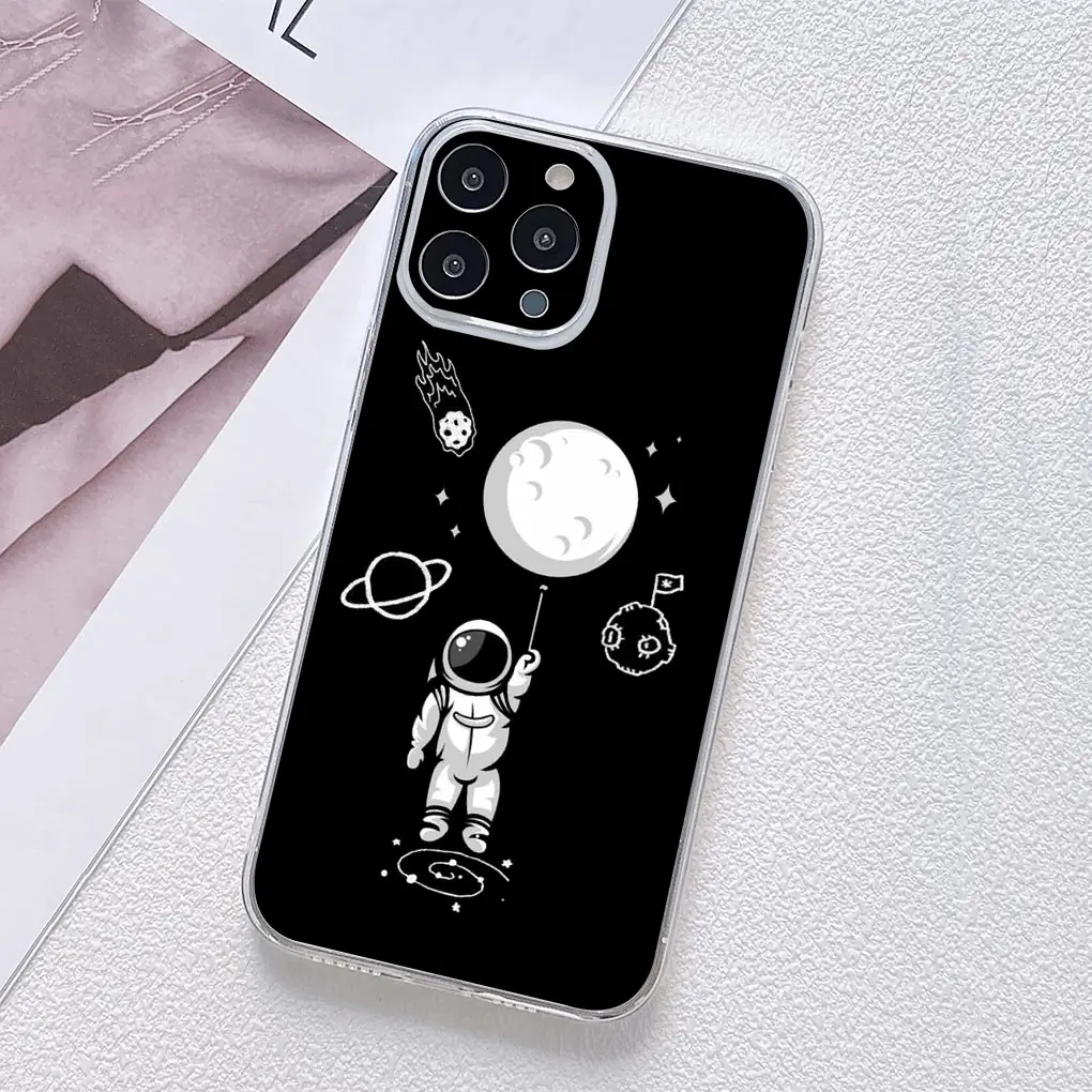 Moon Astronaut Galaxy Universe Starry Sky Phone Case