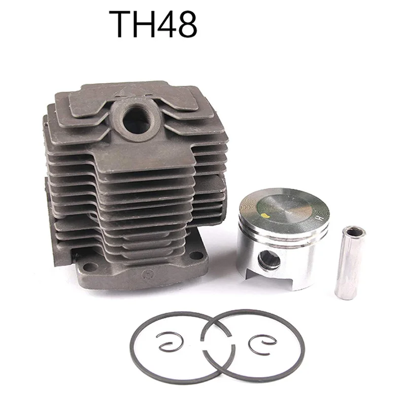44MM TH48 Cylinder Kit for Kawasaki Kbl48 KBH48 KAAZ Trimmer Brushcutter Zylinder Head Piston Rings Pin Clips Assembly
