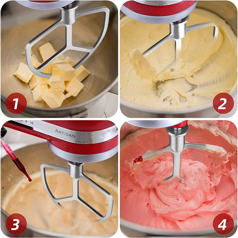 Paddle Attachment Stand Mixer Attachments For Kitchenaid Stand Mixers 5  Quart Lift And 6 Quart Flex Edge Beater Dishwasher Safe - AliExpress