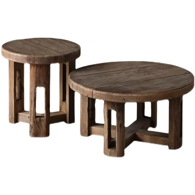 

Nordic Standing Coffee Tables Industrial Wood Japanese Round Coffee Tables Luxury Modern Oak Stolik Kawowy Home Furniture