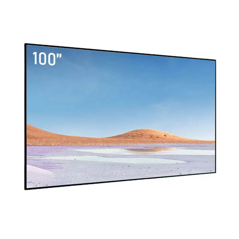 

100 Inch 16:9 Black Diamond Narrow Fixed Frame Projection screens ALR screen for Home theater 4K/8K Long Throw Projector