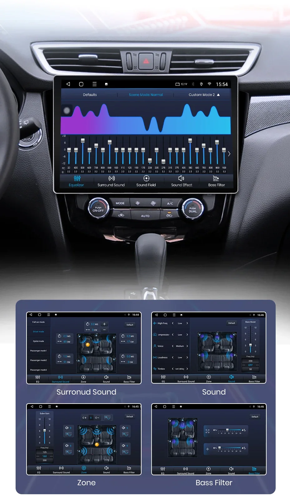 Junsun x7 series11.5 "2k drahtloses Carplay Android Auto Autoradio für Nissan Qashqai J11 X-Trail 3 T32 2014-2018 Autoradio – Detail 19