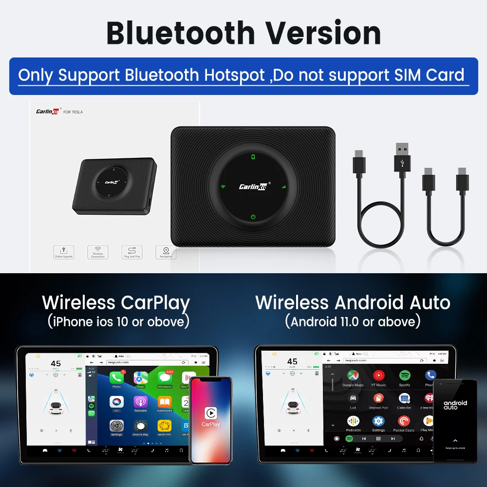 Merdoo Carplay, 2024 Wireless Carplay Adapter Converteer Bekabelde Carplay naar Wireless
