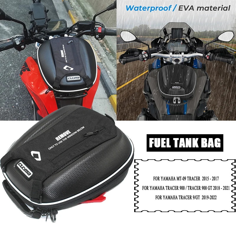 

Сумка для топливного бака, чемодан для YAMAHA MT-09 MT09, трассировщик/трассировщик 9/трассировщик 900 GT, сумки для гоночных мотоциклов и навигаторов Tanklock