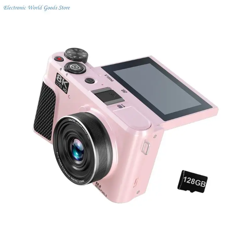 동영상 블로깅용 A3PD 88MP 디지털 카메라 8K 녹화 18배 디지털 줌 플립 스크린