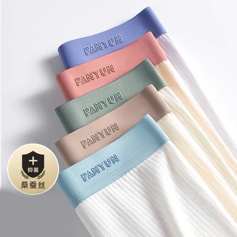 

Men's underwear, cotton, skin friendly, breathable, antibacterial, and adolescent boxer shorts 5PCS