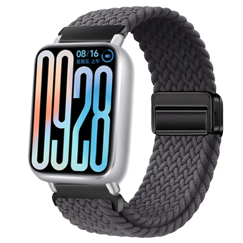 Breathable Nylon Strap with Braided Magnetic Buckle - Adjustable Wristband