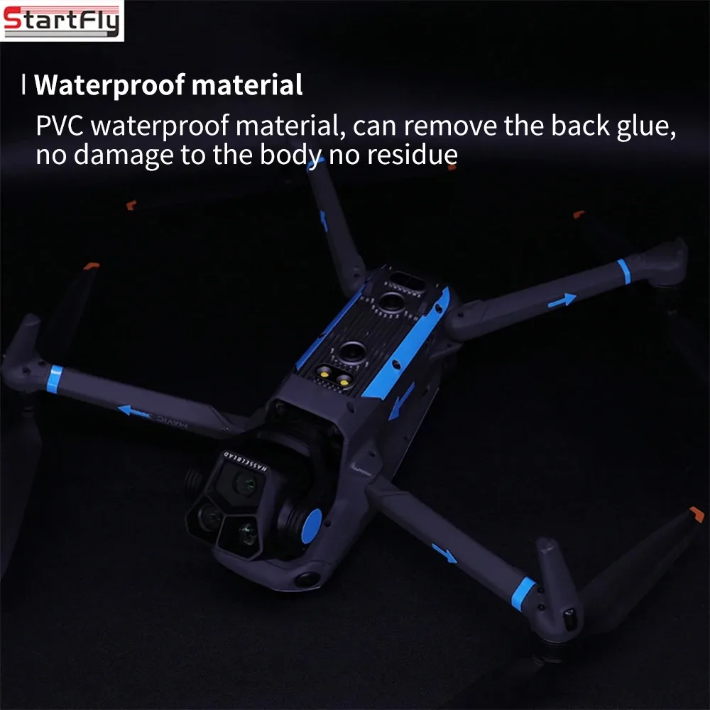 For DJI Mavic 3/3C/3Pro Drone Luminous Sticker Decoration Decals Skin Anti-Scratch Protective Film Night Safety Flight Accessory