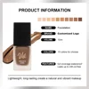 Private Label Liquid Foundation Custom Bulk 15ML Naturally Long-lasting Light Concealer with Dry Mixed Oily Skin Moist Makeup 5