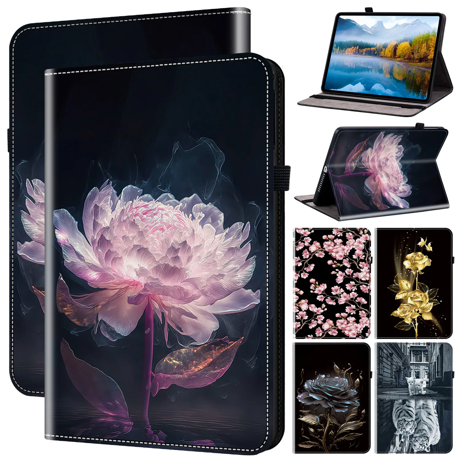 Premium Leather Tablet Cover for 11.5 Devices - Stylish and Durable Protection