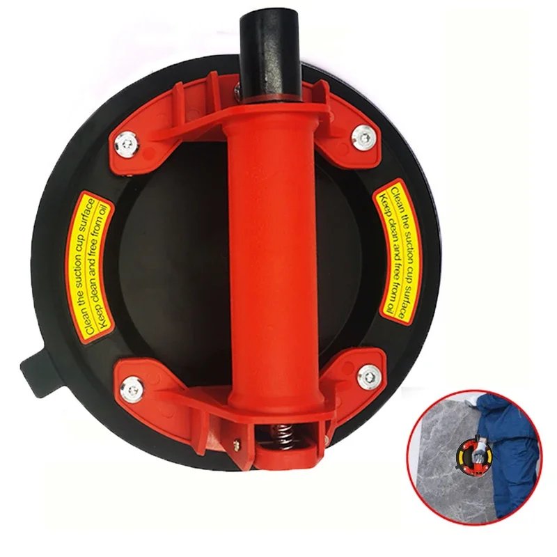Vacuum Suction Cup 8 Inch 220Kg Carrying Capacity Heavy Duty Glass Suction Cup Lifter For Granite Tile Glass Manual Lifting
