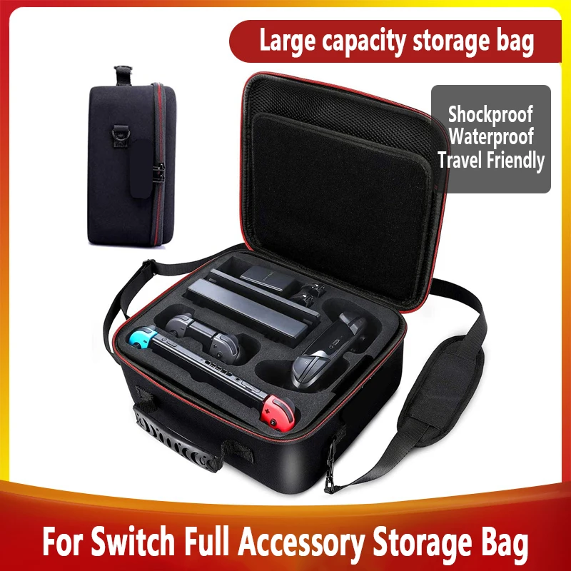 

For Switch Multifunctional EVA Storage Bag Switch Large Capacity shoulder Bag Switch Game Console Full Set Accessories Package
