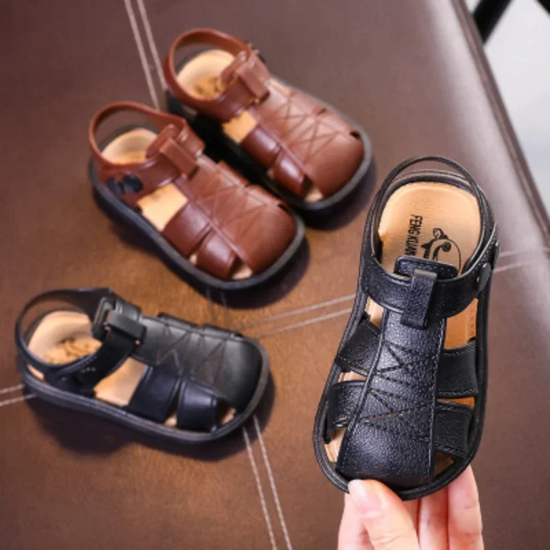 

Kids Sandals Summer Baby Boys Beach Sandals Fashions Solid Color Infant Girls Sneakers