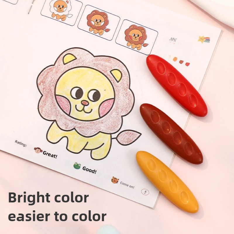 12/24/36 색상 빨 수있는 더러운 손  크레용 어린이를위한 구멍 크레용 무독성  크레용 색칠 미술 용품