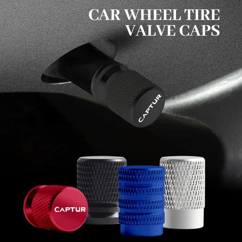 4 Pz Per Captur Lettera Badge Suv Rive Gauche Rs Sport Auto Ruota Pneumatico Tappi Valvola Stelo Pneumatico Copre Accessori Styling