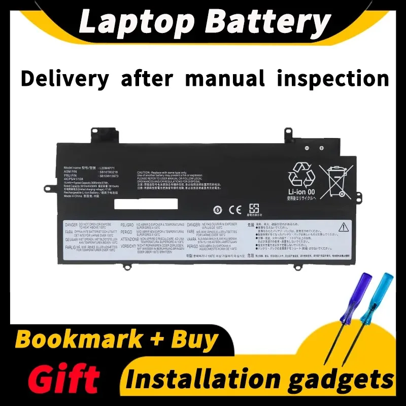 Per Lenovo Thinkpad X1 Carbon Gen9 2021 Yoga Gen 6 Tp00128A Batteria Per Laptop Muslimatexam 15.44V 57Wh