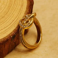 Minimalist Stainless Steel Heart Love Hollow Ring for Women Inlaid Zircon Rings Gold Color Waterproof Romantic Fashion Jewelry - Image 4