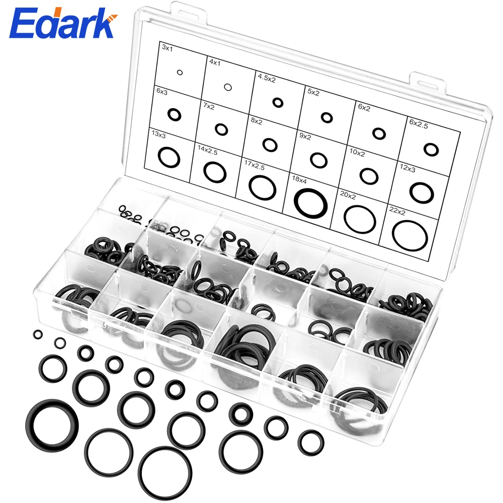 Kit d'assortiment de joints toriques en caoutchouc Nitrile, rondelle de