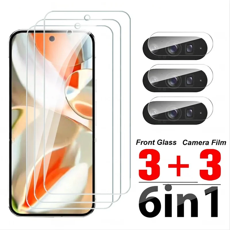 6-in-1 HD Full-Cover Tempered Glass Screen Protector
