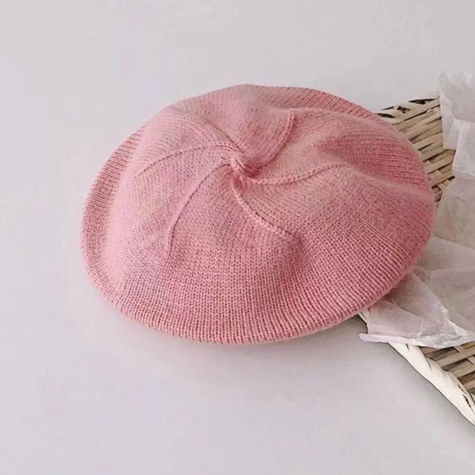 متماسكة الطفل قبعة البيريه خمر الشتاء الدافئة قبعة قبعة للرضع الفتيات الفتيان عادية طفل الفنان الرسام قبعات قبعة لربيع الخريف