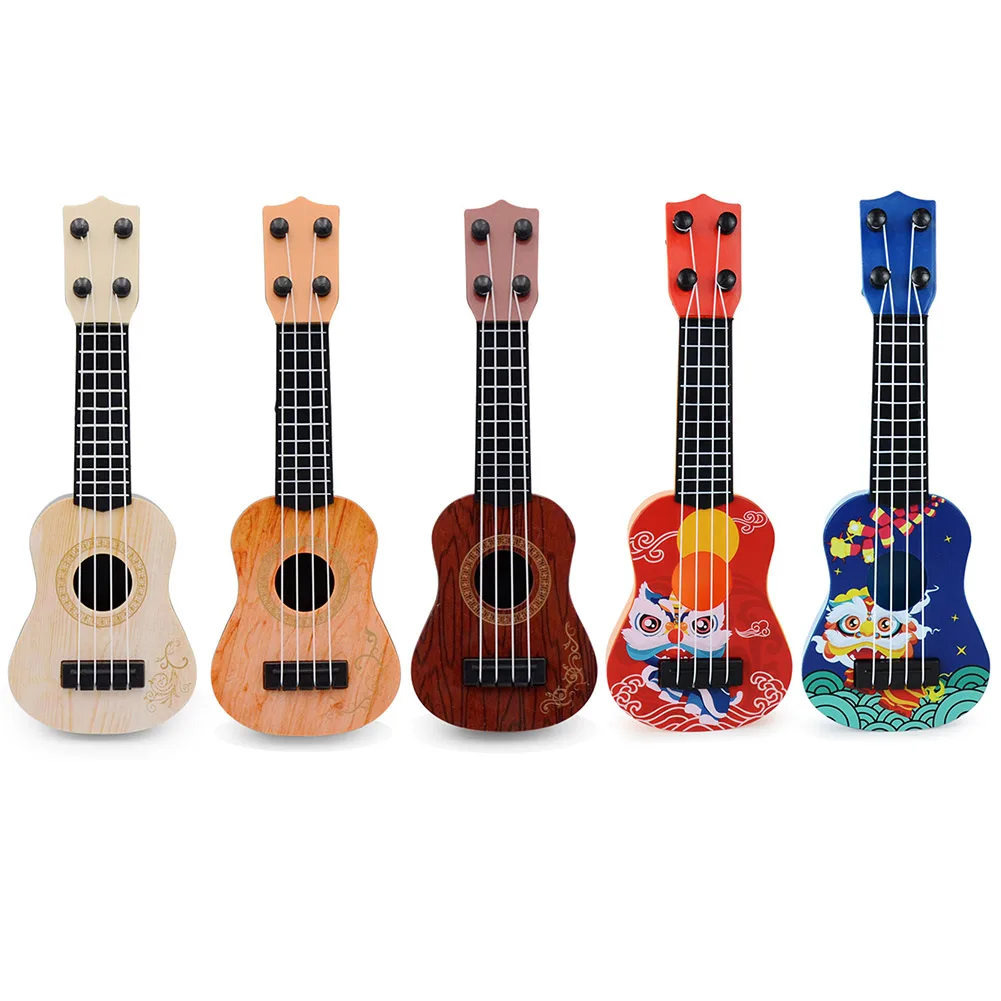 Yirtree Classic Mini Four Strings Ukulele Guitar Musical Instrument Educational Kids Khaki L 