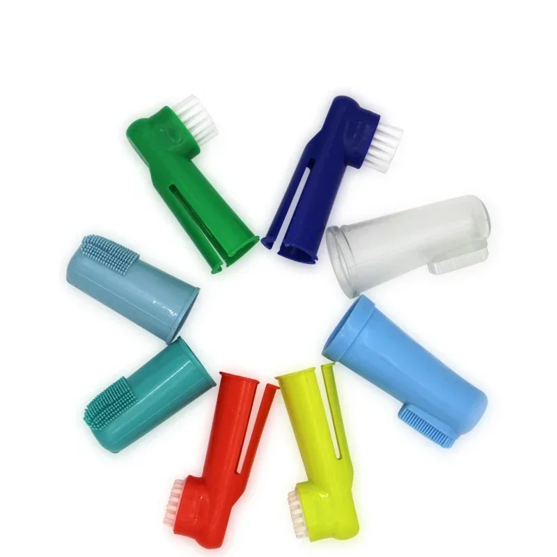 1/3 Pcs Soft Pet Finger Dog Toothbrushes 4