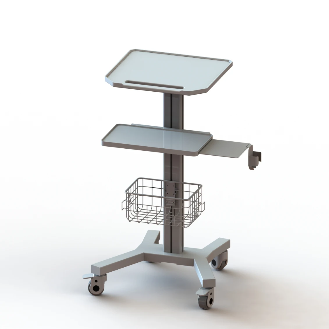 

NBRIDGE Good Quality Metal Medical cart ECG/Ultrasound/Multifunctional computer Trolleys for Equipment