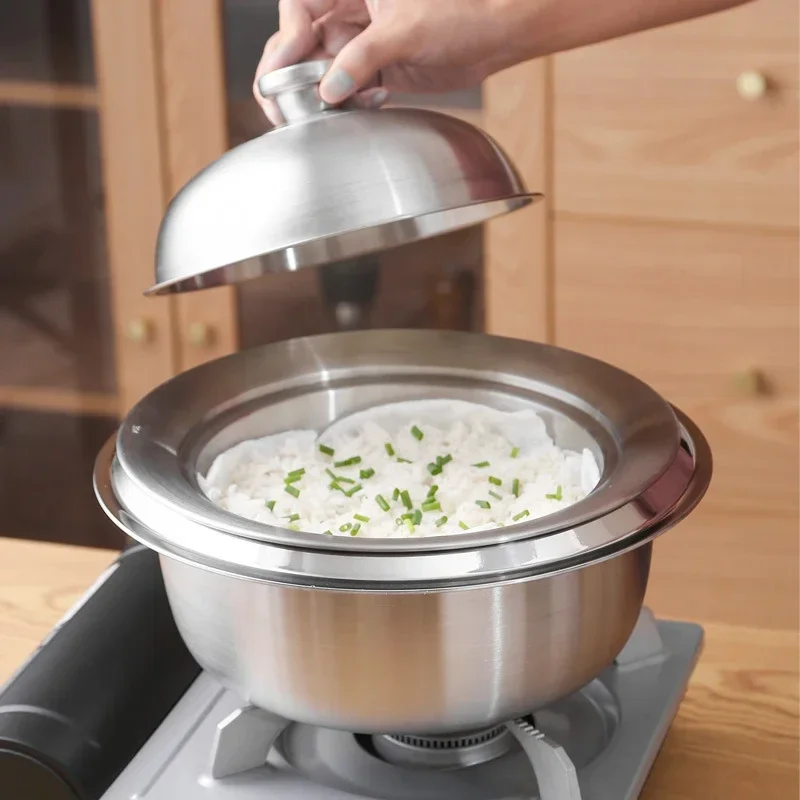 Hot Sale 304 stainless steel Pan with inner diameter 20-26cm flying saucer steamer tray steam grid plate steamer Steaming rack