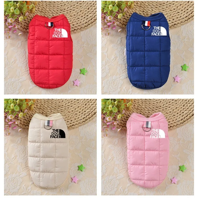Pet Jacket Dog Winter Thickened Cotton Clothes Outdoor Warm Clothes Pet Cardigan Down Jacket Small And Medium Dog Pet Coat Vest