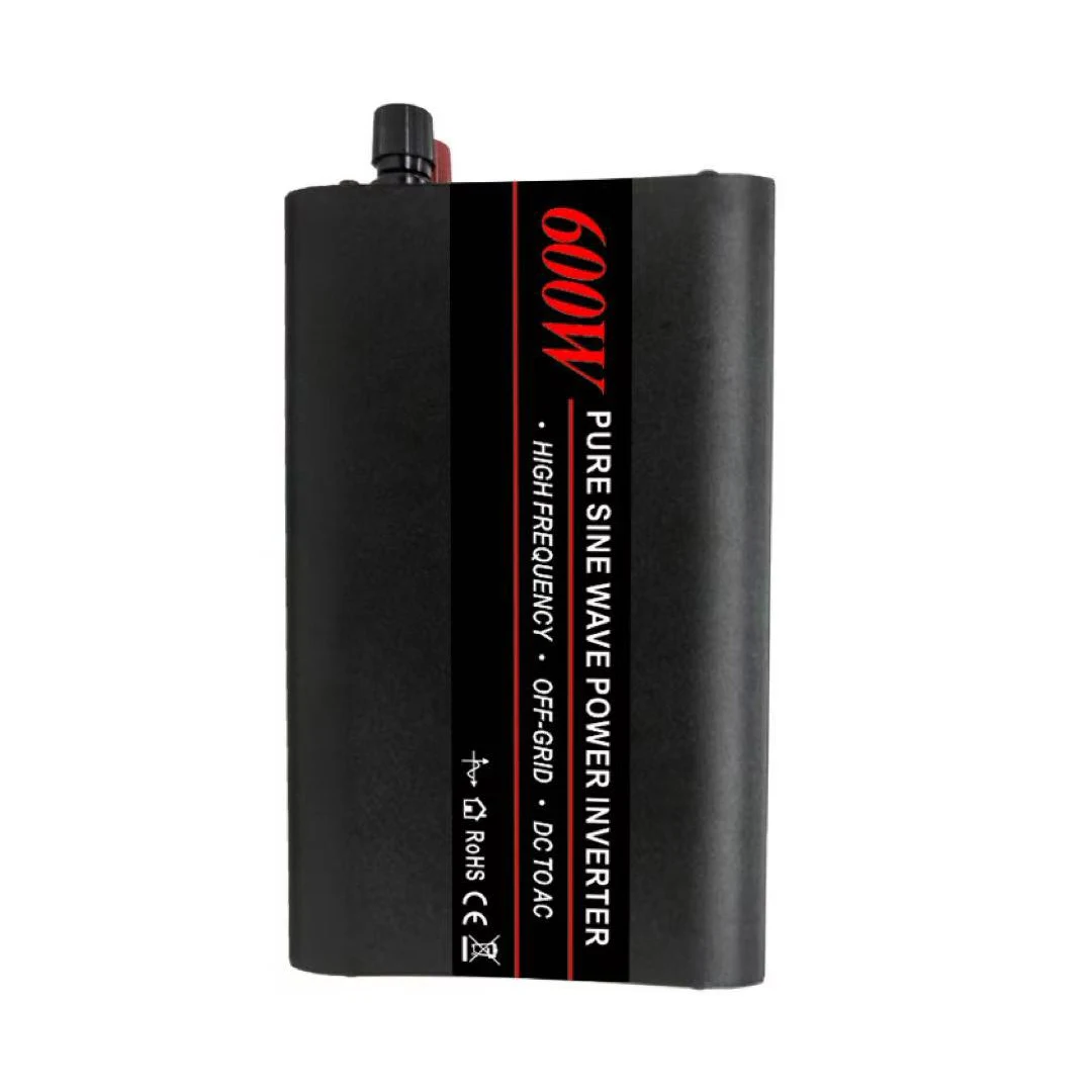 DC12V/24V/48V Pure Sine Wave Power Inverter 600W AC100-120V AC220-240V High Freq