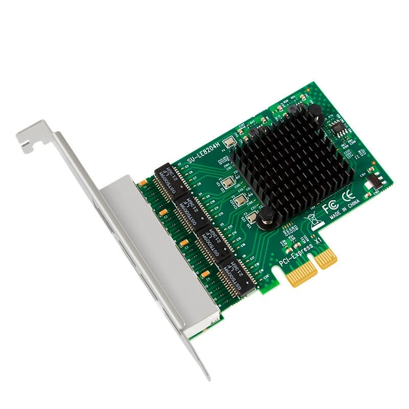 

Pci-E X1 Gigabit Network Card Pci-Express 4 Port Ethernet Network Card RTL8111H Ethernet Lan Card Accessory Parts Component