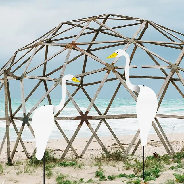 Kerti Flamingo Széljelző Szeszélyes Forgó Madár Szobor Teljesen Gyönyörű Egyedi Dinamikus Madárkert Udvar Dekoráció - Image 6