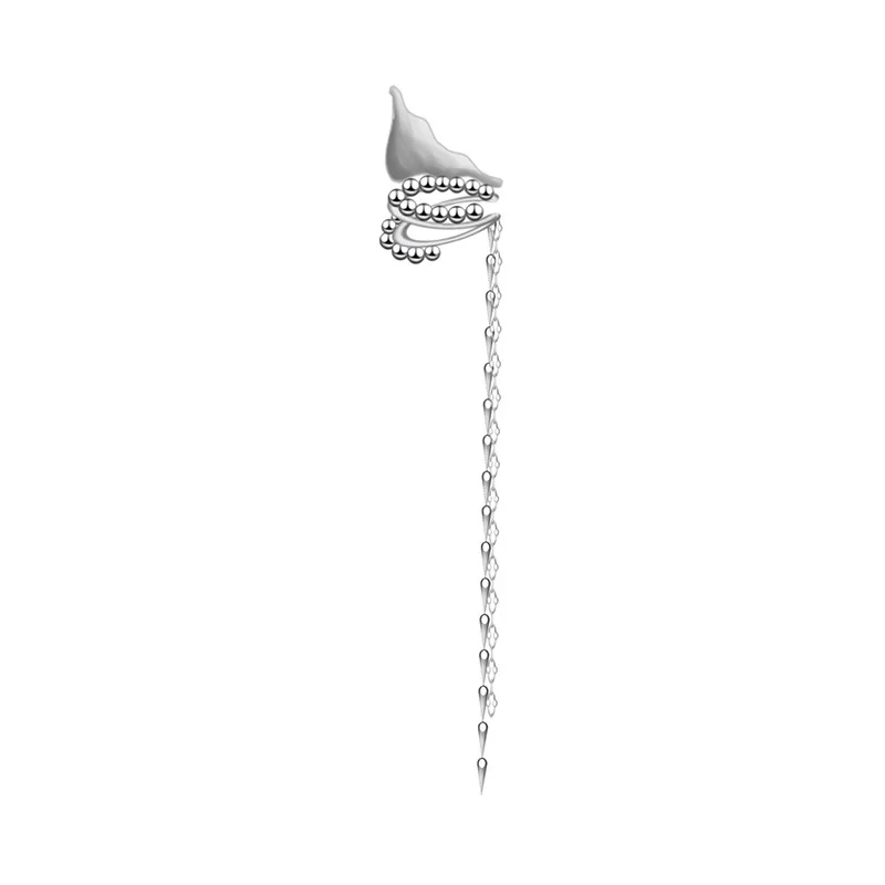 Elf Ear Clip Long Chain Tassel Earrings Geometric Ear Cuff For Women Image 4