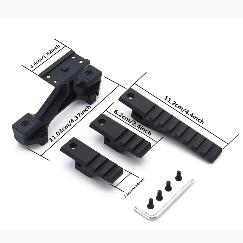 OMM MIC Optic Mount Modular Elevated Pattern Optical For Holographic Sight