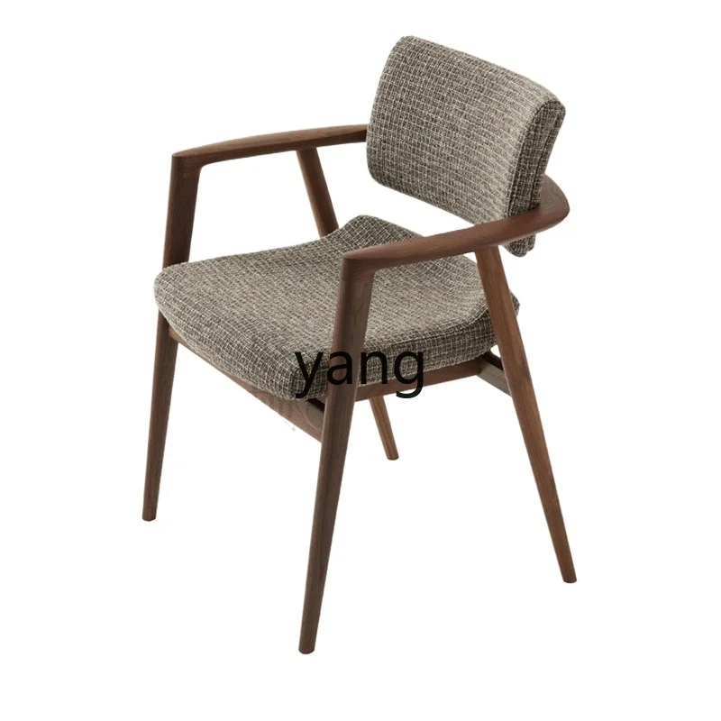 

Yjq Solid Wood Post-Modern Minimalist Armchair Armchair Design Restaurant Hotel Chair