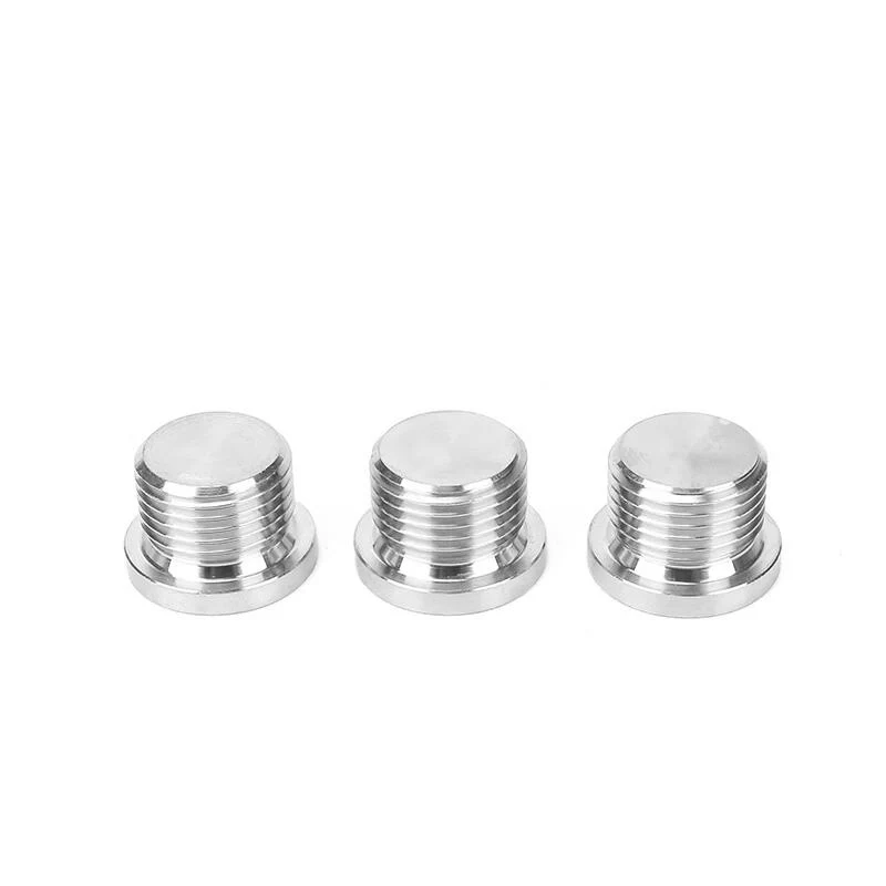 M8 M10 M12 M14 M16 M18 1/8" 1/4" 3/8" 1/2" BSP NPT Metric Male 304 Stainless Steel Flange Hex Socket End Cap Plug Pipe Fitting pipe fitting water pipe fitting hose pipe fitting pipe plug