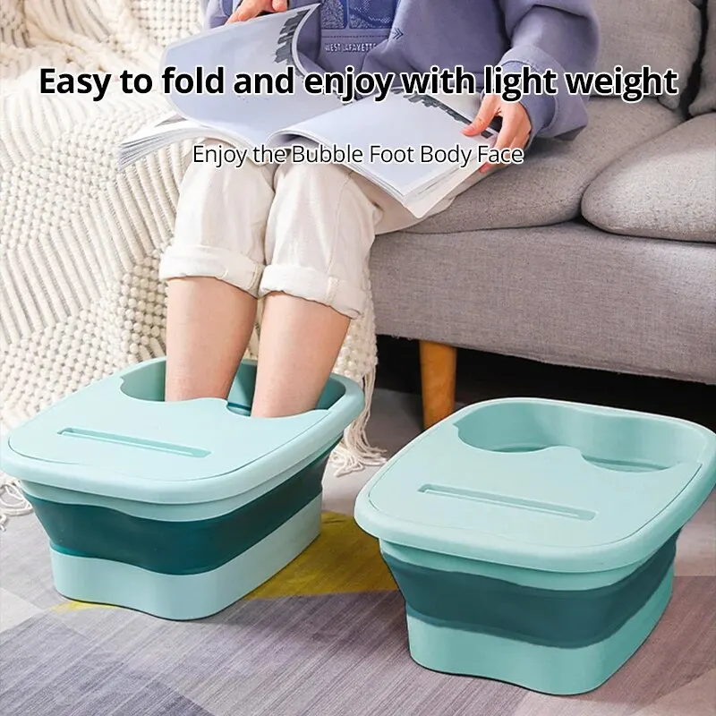 Foot Bath Bucket 1pc Foot Soaking Bucket Health Massage Insulation Belt Mobile Phone Stand